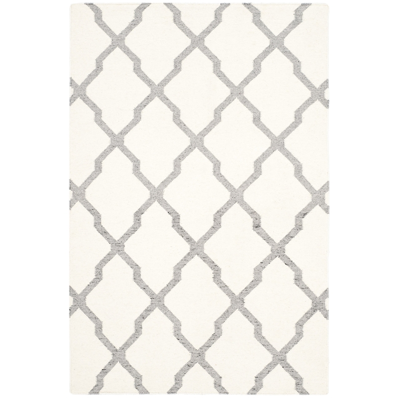 Safavieh Dhurries Ivory Contemporary Rug - 4' x 6'
