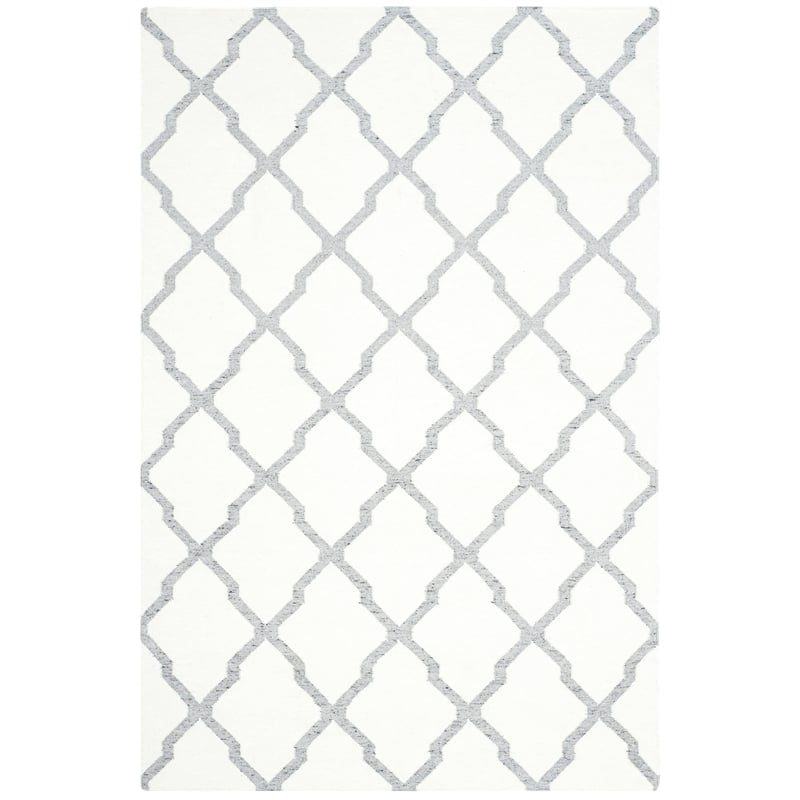Safavieh Dhurries Ivory Contemporary Rug - 5' x 8'