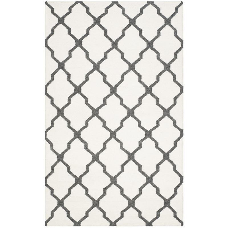 Safavieh Dhurries Ivory Contemporary Rug - 5' x 8'