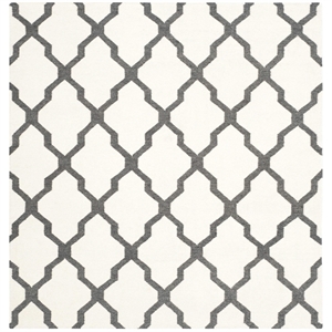 Safavieh Dhurries Ivory Contemporary Rug - Square 6'