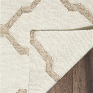 Safavieh Dhurries Ivory Contemporary Rug - Square 6'