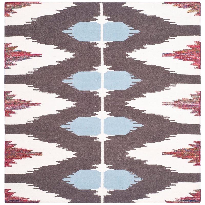 Safavieh Dhurries  Contemporary Rug - Square 6'