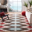 Safavieh Dhurries  Contemporary Rug - Square 6'