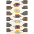 Safavieh Dhurries Ivory Contemporary Rug - 3' x 5'