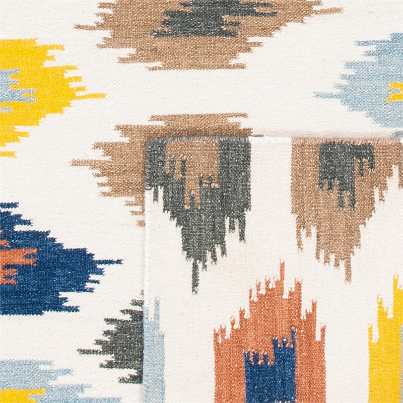 Safavieh Dhurries Ivory Contemporary Rug - 3' x 5'