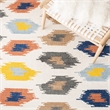 Safavieh Dhurries Ivory Contemporary Rug - 6' x 9'