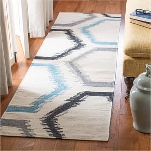 Safavieh Dhurries Ivory Contemporary Rug - 2'6&quot x 8'