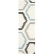 Safavieh Dhurries Ivory Contemporary Rug - 2'6