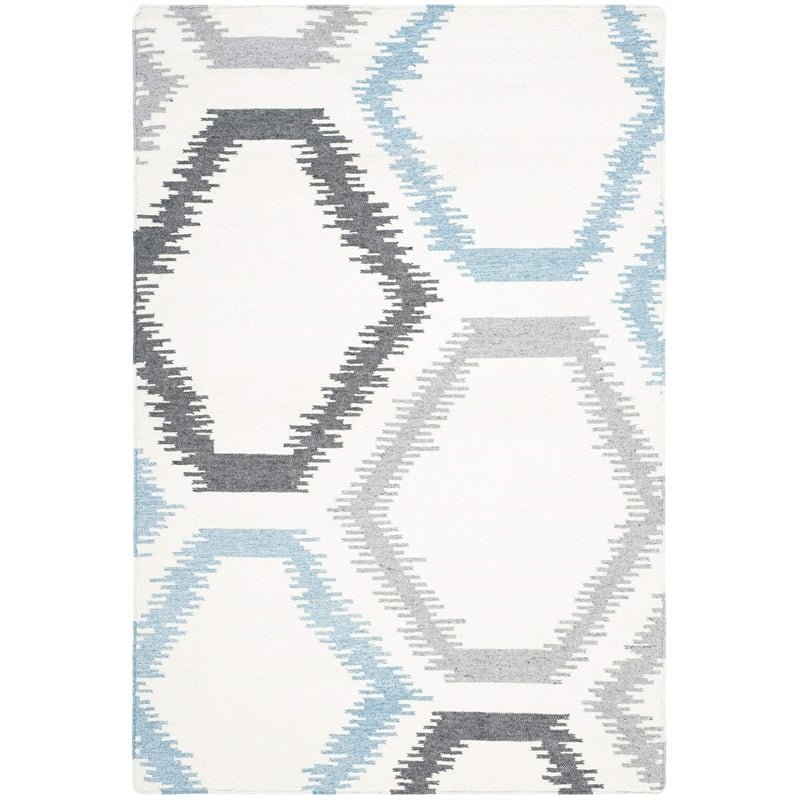 Safavieh Dhurries Ivory Contemporary Rug - 4' x 6'