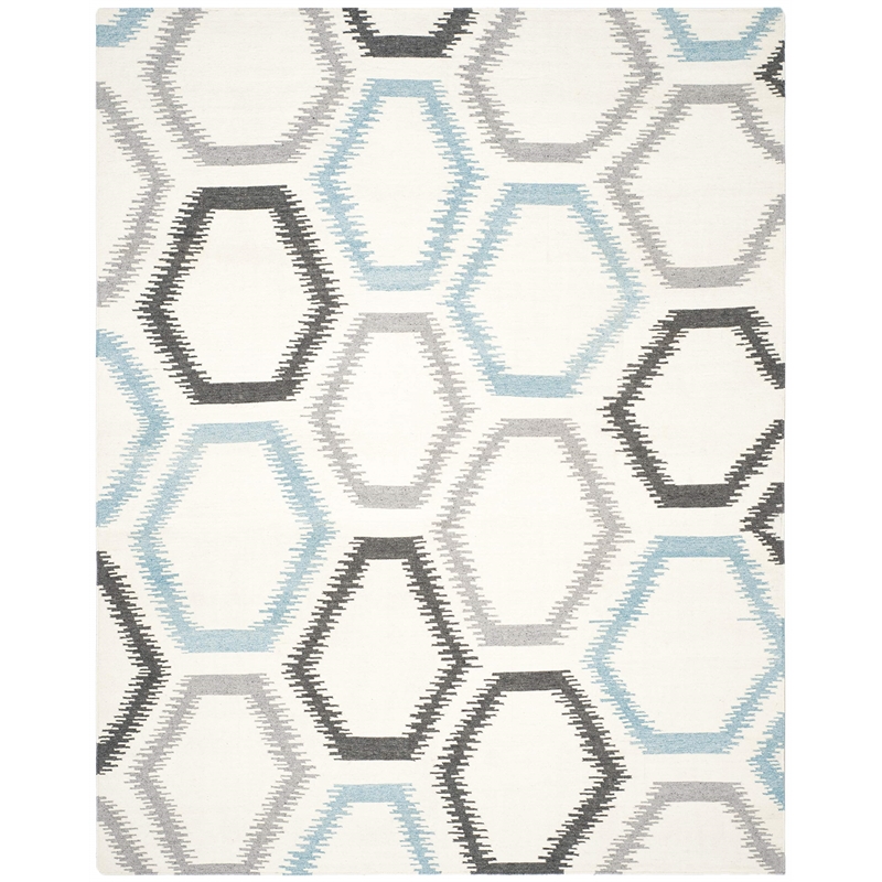 Safavieh Dhurries Ivory Contemporary Rug - 8' x 10'