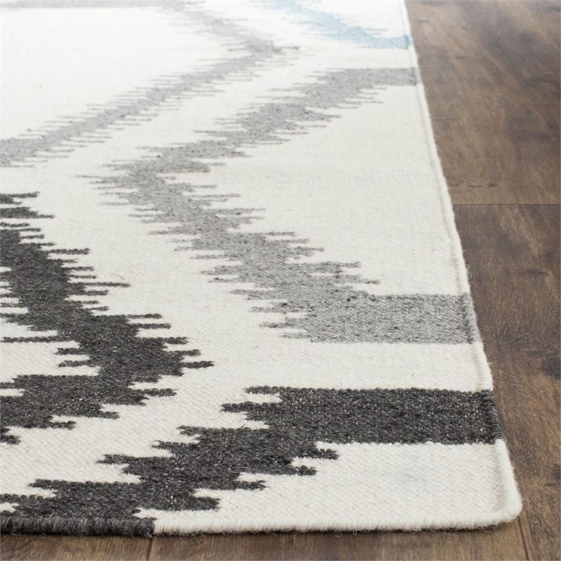 Safavieh Dhurries Ivory Contemporary Rug - Square 6'