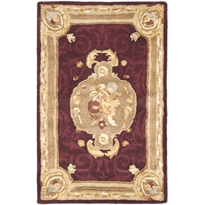 Safavieh Empire Dark Red Traditional Rug - Half Moon 2'6&quot x 5'
