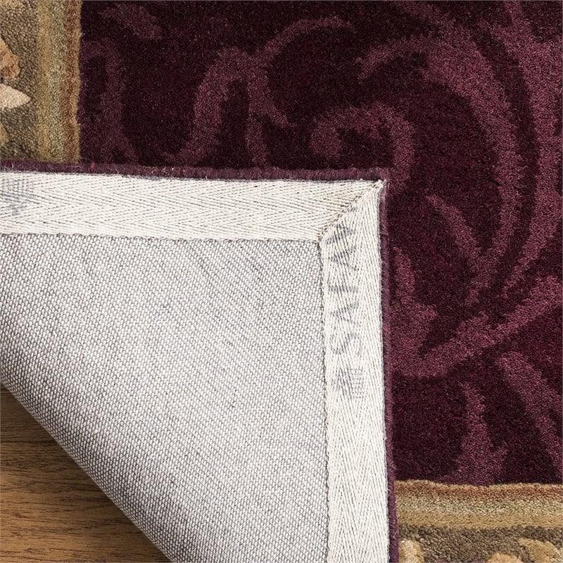 Safavieh Empire Dark Red Traditional Rug - Half Moon 2'6