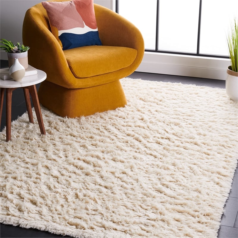 Safavieh Flokati Ivory Shag Rug - 3' x 5'