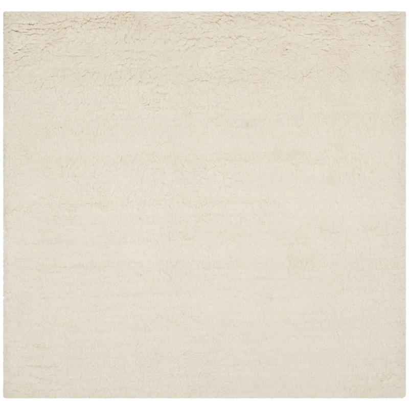 Safavieh Flokati Ivory Shag Rug - Square 4'
