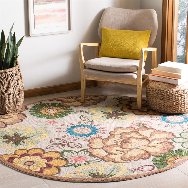 Safavieh Four Seasons Ivory Indoor Rug - Round 6'