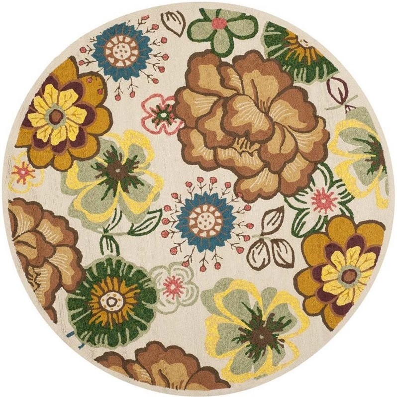 Safavieh Four Seasons Ivory Indoor Rug - Round 6'