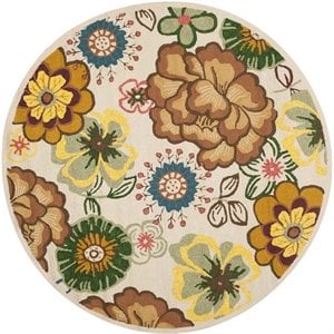 Safavieh Four Seasons Ivory Indoor Rug - Round 6'