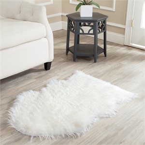 Safavieh Faux Sheep Skin Ivory Shag Rug - 2' x 3'