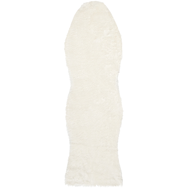 Safavieh Faux Sheep Skin Ivory Shag Rug - Runner 2'6
