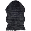 Safavieh Faux Sheep Skin Black Contemporary Rug - 2' x 3'