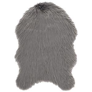 Safavieh Faux Sheep Skin Grey Shag Rug - 2' x 3'