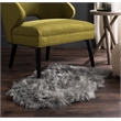 Safavieh Faux Sheep Skin Grey Shag Rug - 2' x 3'