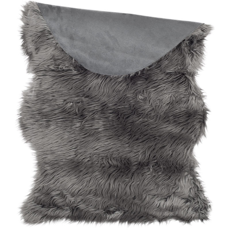 Safavieh Faux Sheep Skin Grey Shag Rug - 3' x 5'