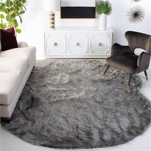 Safavieh Faux Sheep Skin Grey Shag Rug - 8' x 10'
