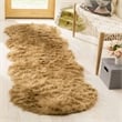 Safavieh Faux Sheep Skin Camel Shag Rug - 2'6