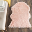 Safavieh Faux Sheep Skin Pink Shag Rug - 2' x 3'