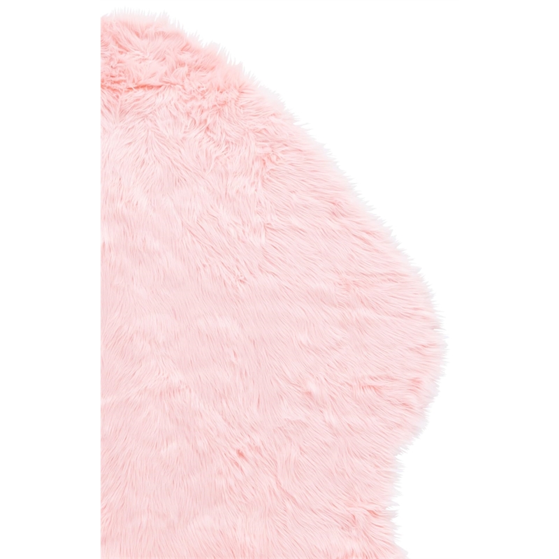 Safavieh Faux Sheep Skin Pink Shag Rug - 5' x 8'
