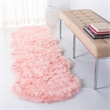 Safavieh Faux Sheep Skin Pink Shag Rug - 2'6