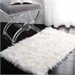 Safavieh Faux Sheep Skin Ivory Shag Rug - 2' x 3'