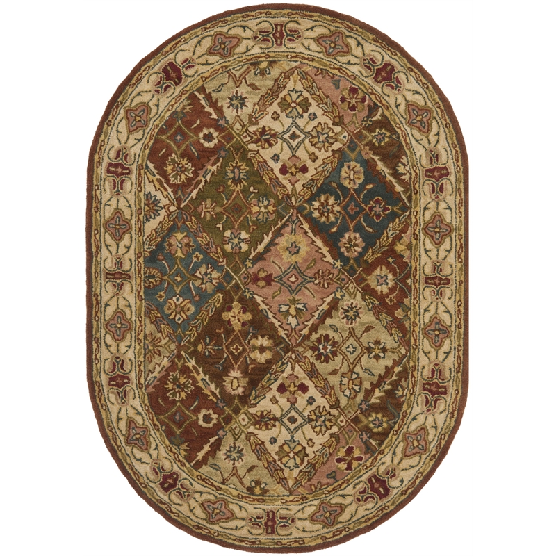 Safavieh Heritage Beige Traditional Rug - Oval 4'6