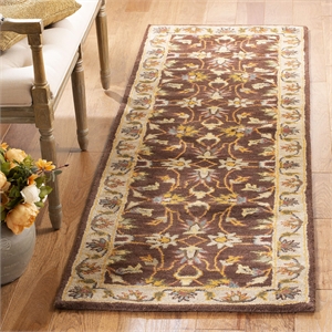 Safavieh Heritage Brown Traditional Rug - Runner 2'3&quot x 18'