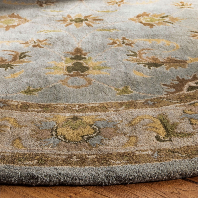 Safavieh Heritage Light Blue Traditional Rug - Round 8'
