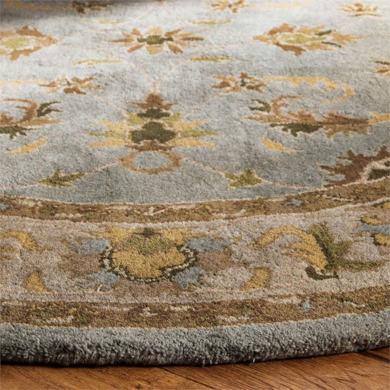 Safavieh Heritage Light Blue Traditional Rug - Round 8'