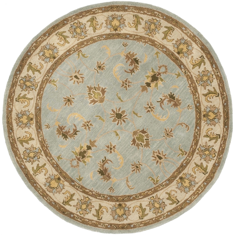 Safavieh Heritage Light Blue Traditional Rug - Round 10'