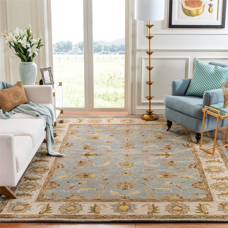 Safavieh Heritage Light Blue Traditional Rug - Square 8'