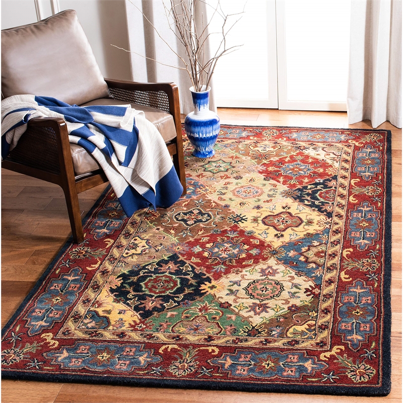 Safavieh Heritage Red Traditional Rug - Square 4'