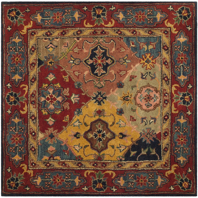 Safavieh Heritage Red Traditional Rug - Square 4'