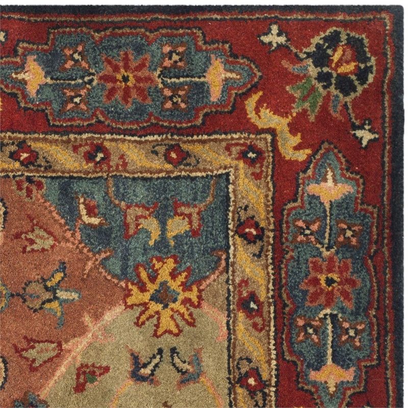 Safavieh Heritage Red Traditional Rug - Square 4'