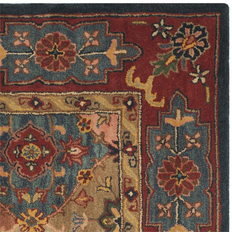 Safavieh Heritage Red Traditional Rug - Square 6'