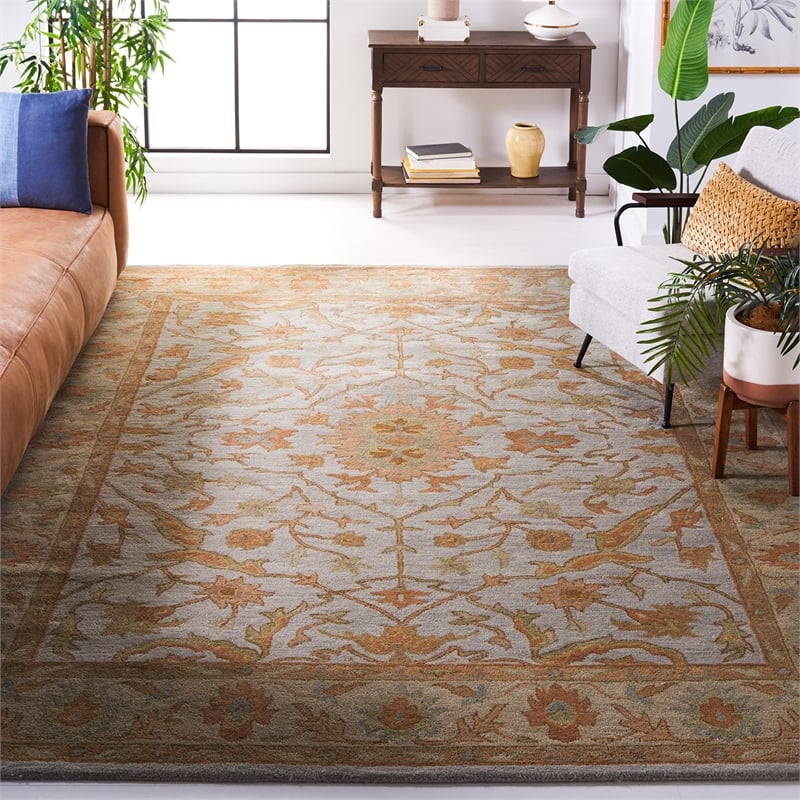 Safavieh Heritage Light Blue Traditional Rug - Square 6'