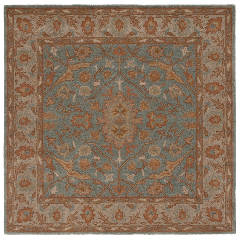 Safavieh Heritage Light Blue Traditional Rug - Square 6'