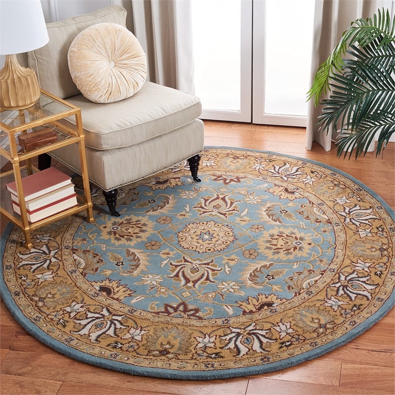 Safavieh Heritage Blue Traditional Rug - Round 10'