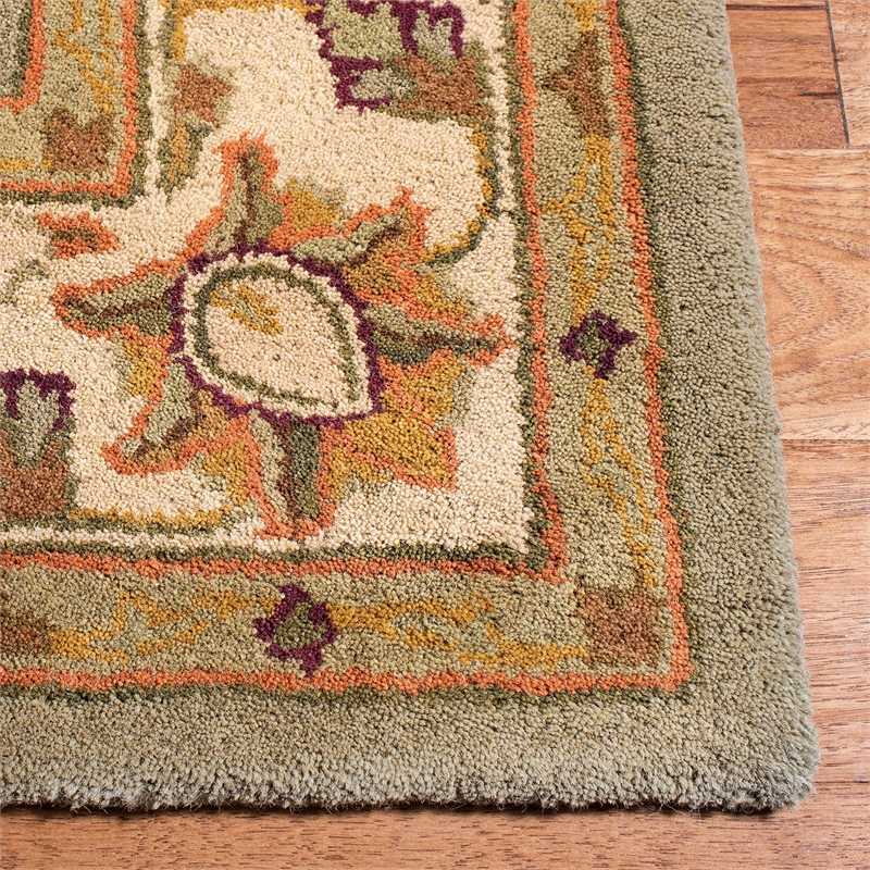 Safavieh Heritage Light Green Traditional Rug - Runner 2'3