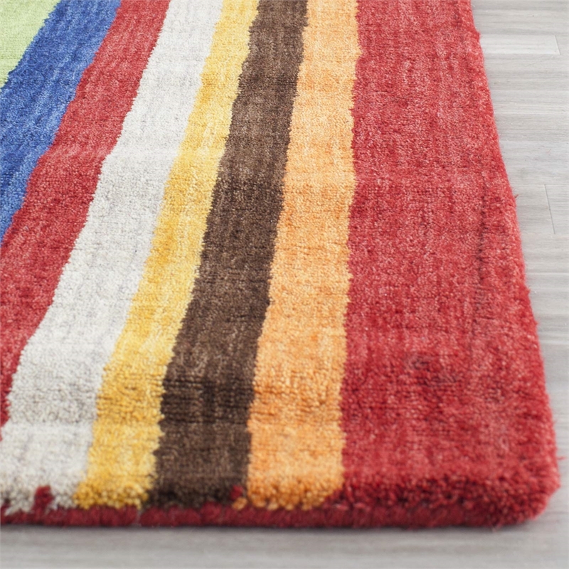 Safavieh Himalaya Red Shag Rug - Runner 2'3
