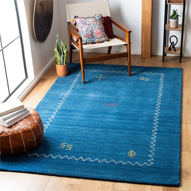 Safavieh Himalaya Blue Shag Rug - 10' x 14'